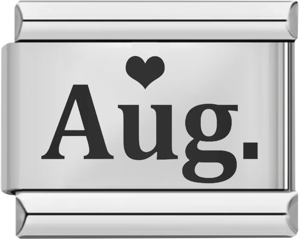 August with Heart, on Silver - august with heart on silver.png