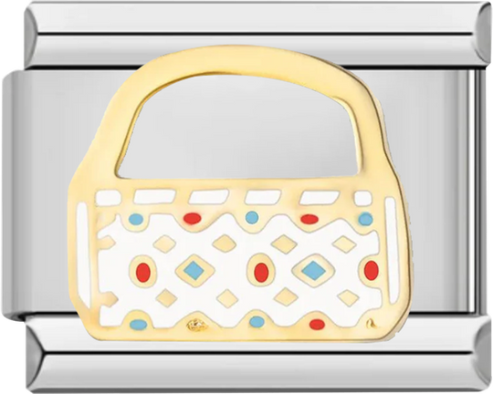 Basket, White and Gold - basket white and gold charms official 45394730549583.png