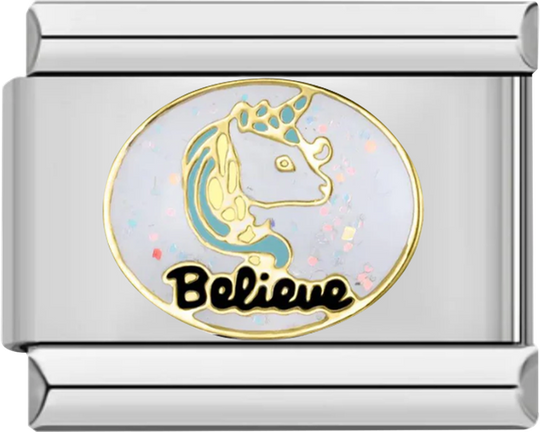 Believe, Unicorn, on Silver - believe unicorn on silver.png