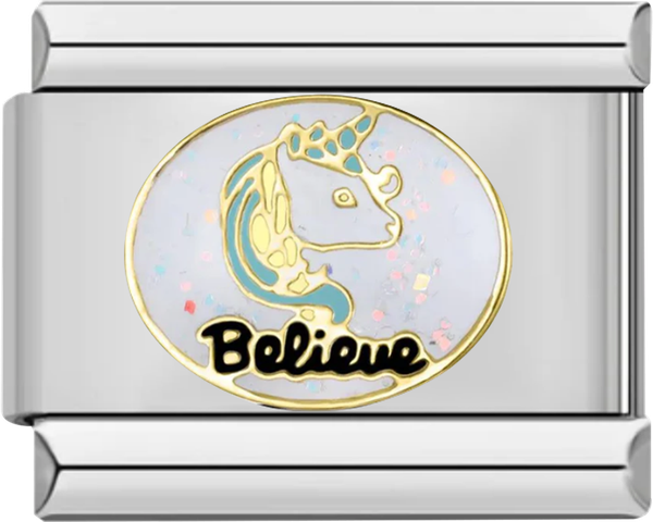 Believe, Unicorn, on Silver - believe unicorn on silver.png