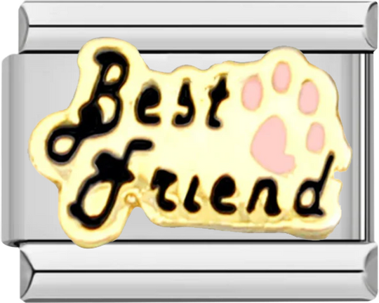 Best Friends, In Black with a Pink Paw - best friends in black with a pink paw.png