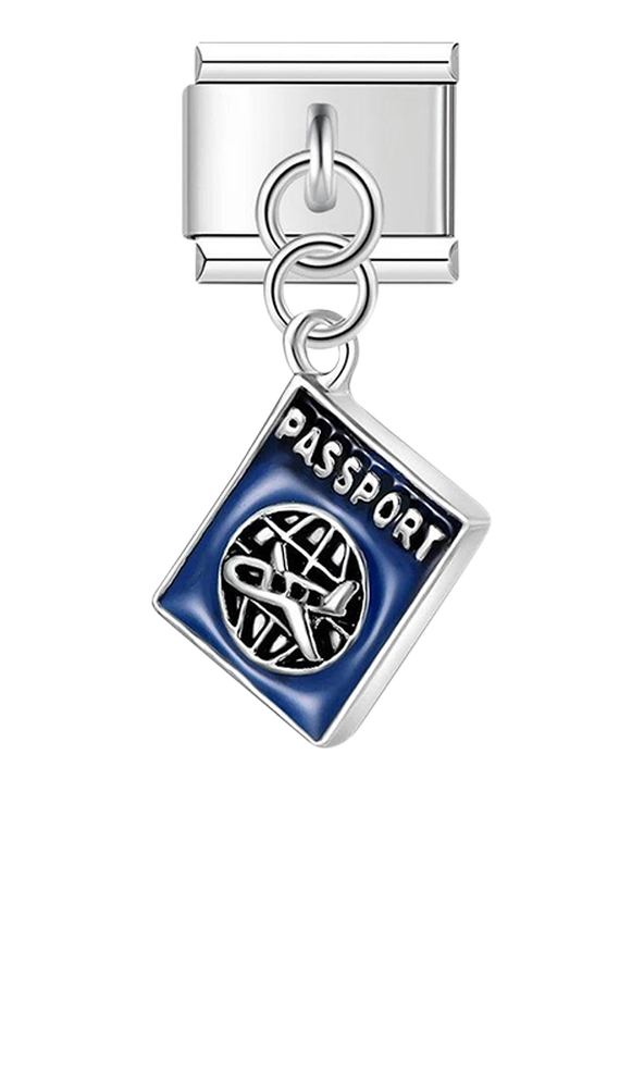 Blue Passport, on Silver - blue-passport-on-silver-charms-45960921416015.png