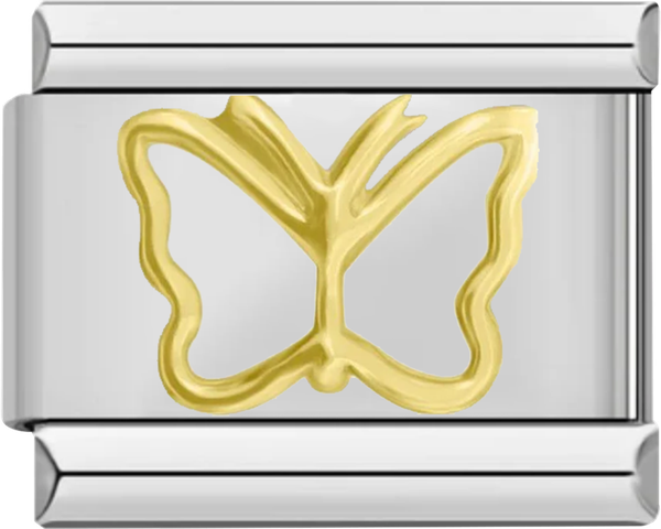 Butterfly in Gold and Silver, on Silver - butterfly in gold on silver charms official 45431681417551_050x_V2.png