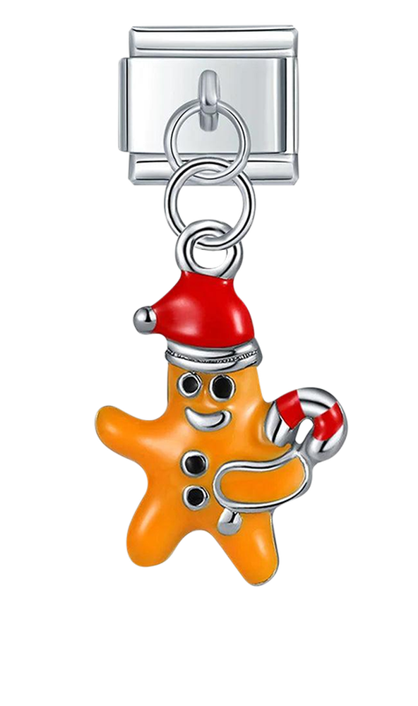 Christmas Gingerbread, on Silver - christmas-gingerbread-on-silver-charms-45932498321743.png