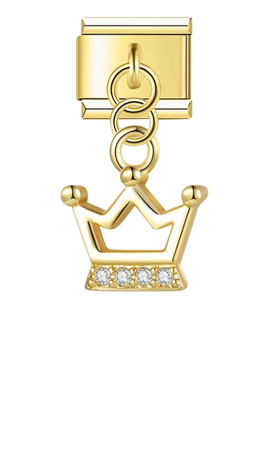 Crown in Gold with Stones, on Gold - crown-in-gold-with-stones-on-gold-charms-45931156209999.png