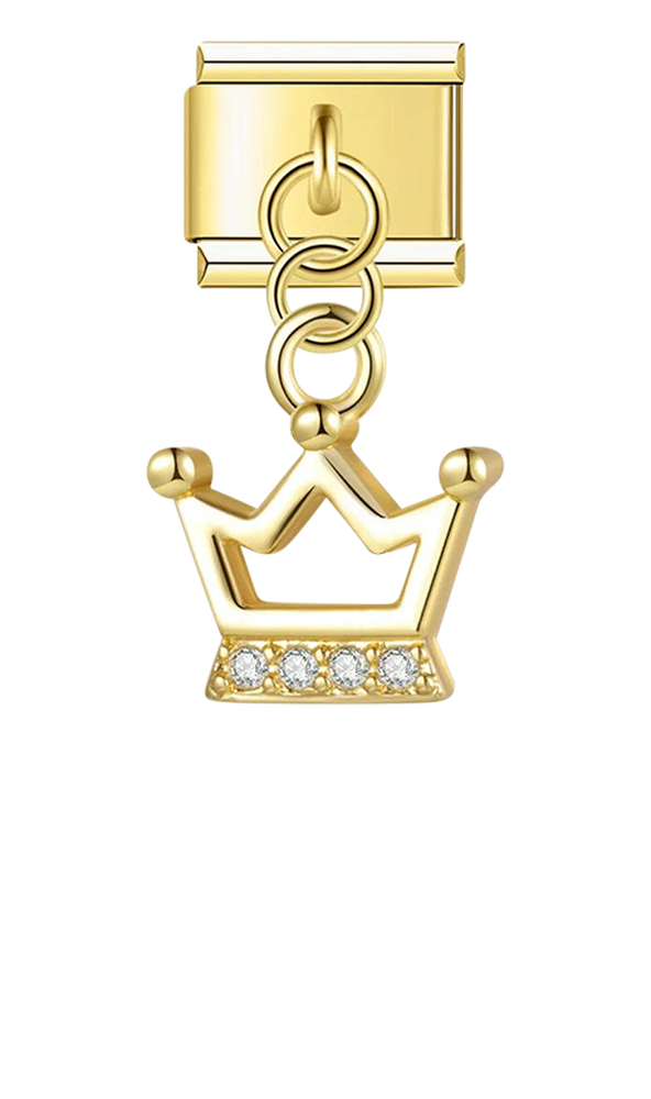 Crown in Gold with Stones, on Gold - crown-in-gold-with-stones-on-gold-charms-45931156209999.png