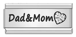 Dad & Mom, on Silver - dad-and-mom-on-silver-charms-45934177845583.webp