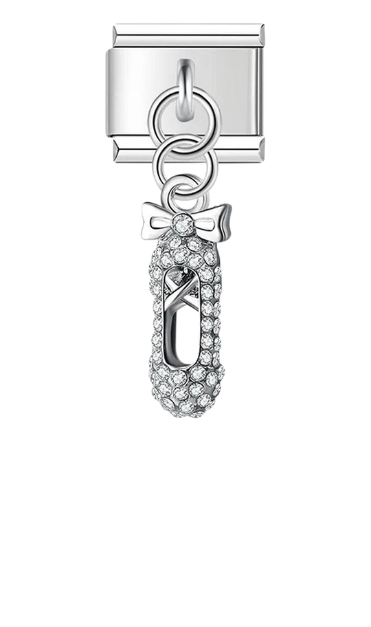 Dance Slipper, on Silver - dance-slipper-on-silver-charms-45934279459151.png