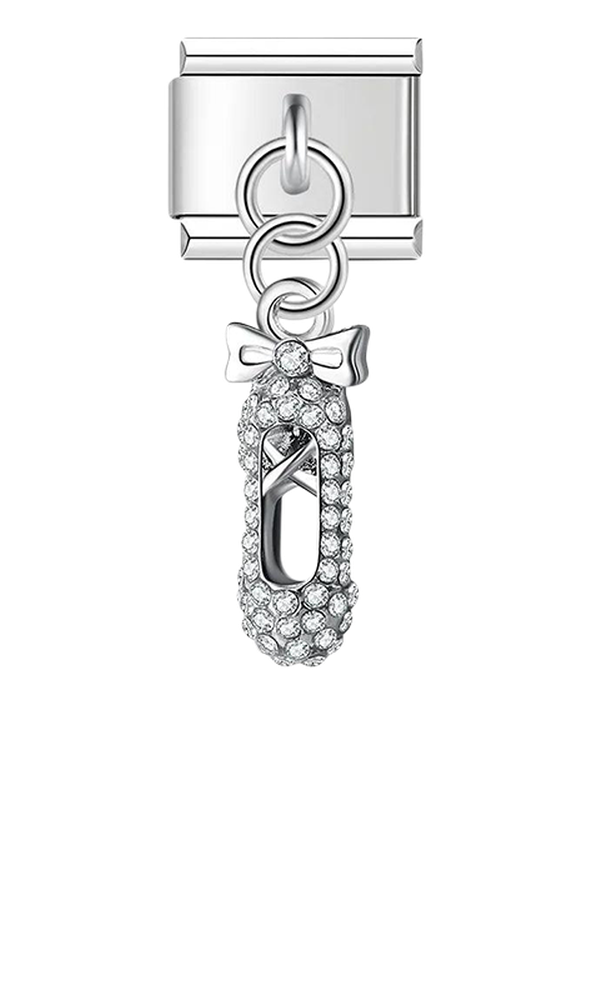 Dance Slipper, on Silver - dance-slipper-on-silver-charms-45934279459151.png