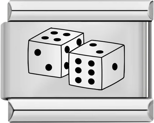 Dice Set, on Silver - dice set on silver.png