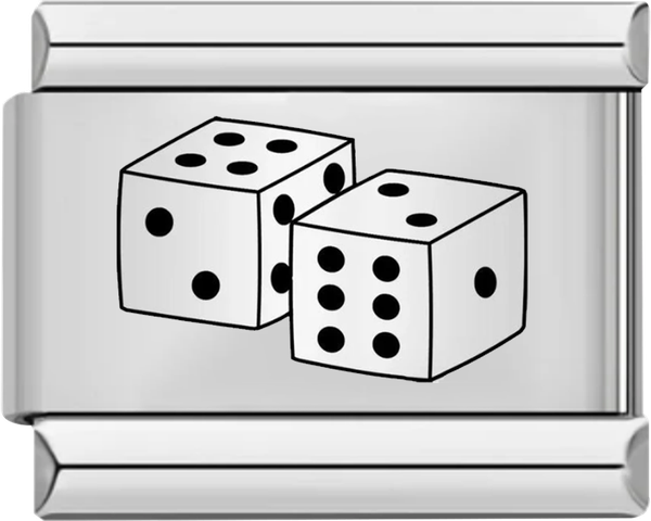 Dice Set, on Silver - dice set on silver.png