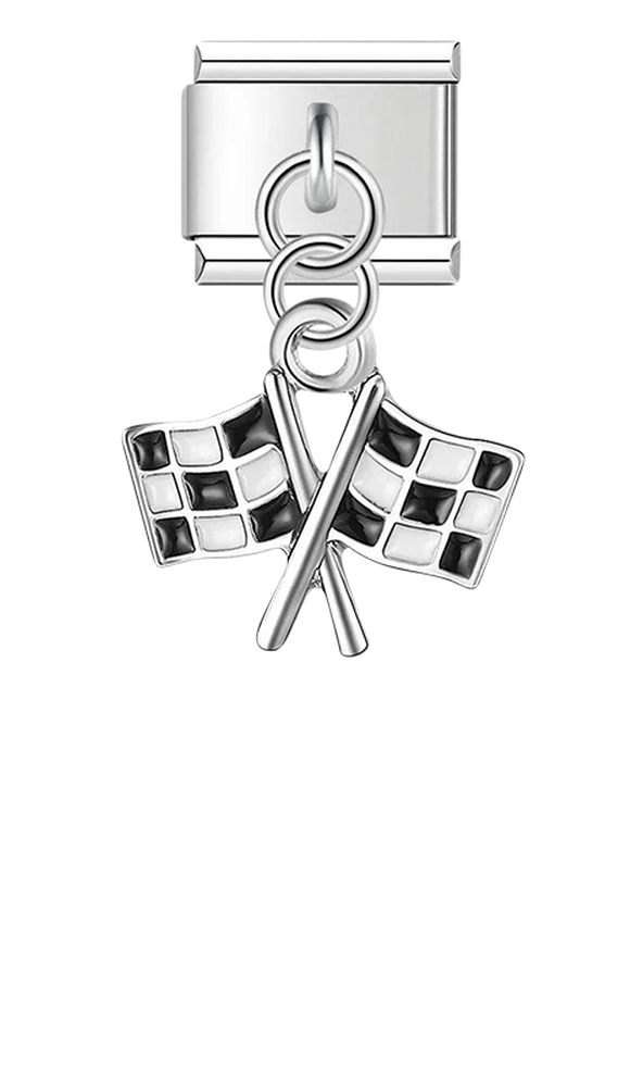 Double Racing Flags, on Silver - double-racing-flags-on-silver-charms-45928820474191.png