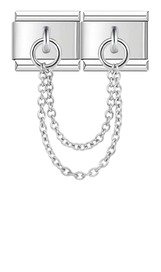 Double Linked Charms, Silver - double linked charms silver.png