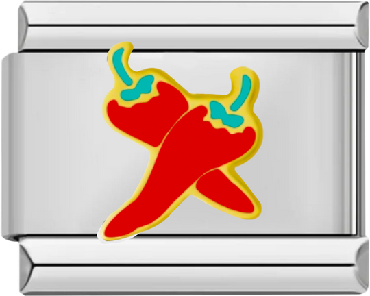 Double Red Pepper, on Silver - double red pepper on silver.png