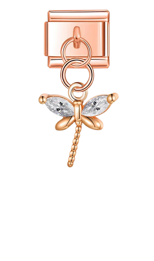 Dragonfly with Large Stones, on Rose Gold - dragonfly-with-large-stones-on-rose-gold-charms-45942103048527.png