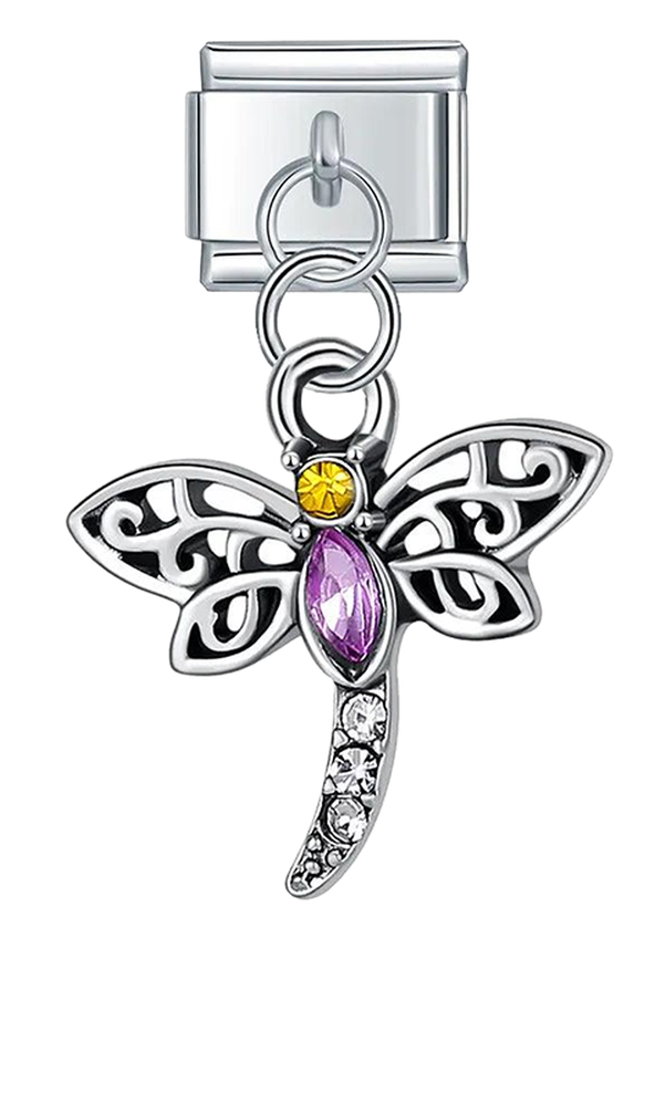 Dragonfly with Stones, on Silver - dragonfly-with-stones-on-silver-charms-45922132066639.png