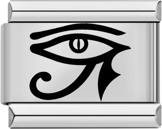 Egyptian Eye in Black, on Silver - egyptian eye in black on silver.png