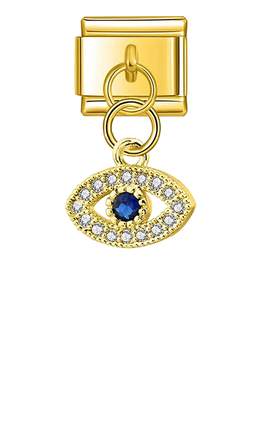 Eye with Blue and White Stones, on Gold - eye-with-blue-and-white-stones-on-gold-charms-45941694923087.png