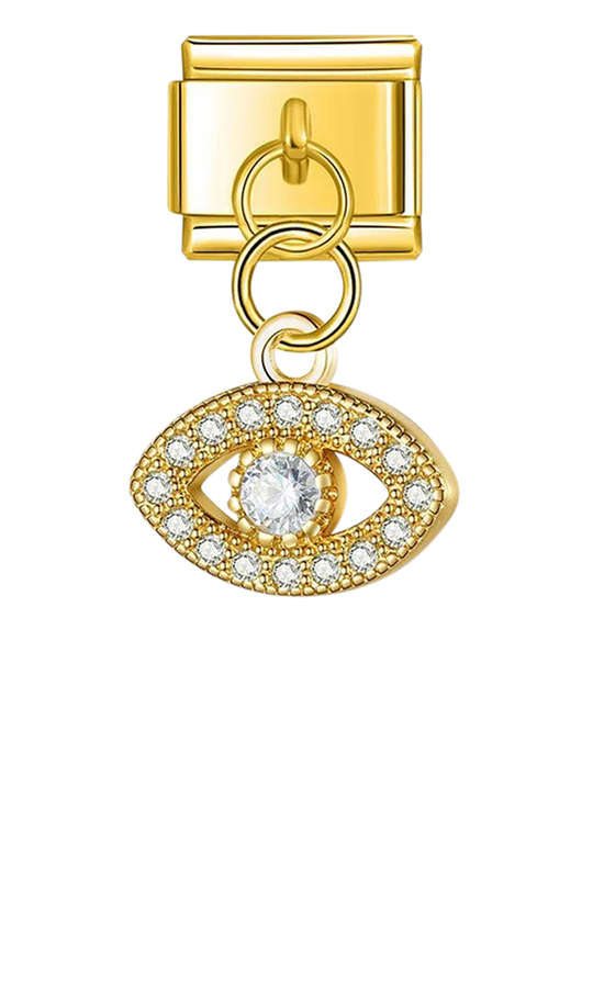 Eye with Large Stone, on Gold - eye-with-large-stone-on-gold-charms.png