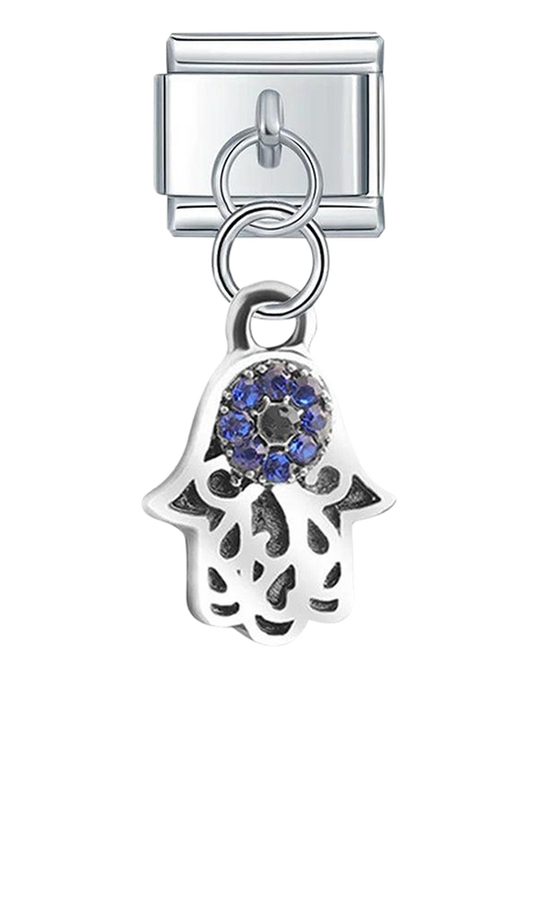 Fatma's Hand with Blue Stones, on Silver - fatma-s-hand-with-blue-stones-on-silver-charms-45932599345487.png