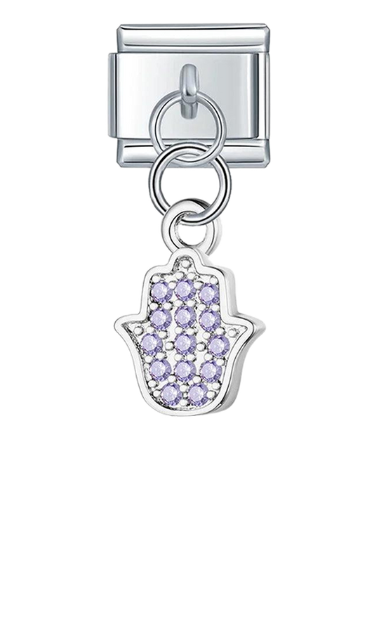 Fatma's hand with Stones, on Silver - fatma-s-hand-with-stones-on-silver-charms.png