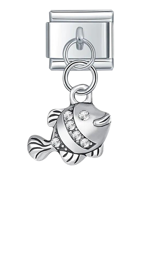 Fish with Stones, on Silver - fish-with-stones-on-silver-charms-45961144369487.png