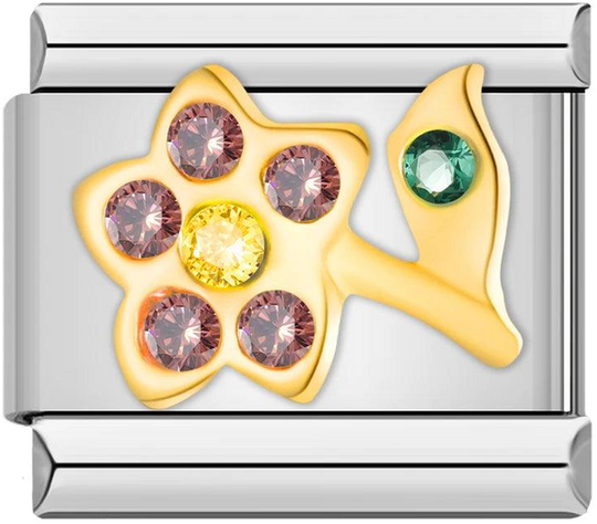 Flower, in Gold and Stones, Red, Yellow and Green - flower-in-gold-and-stones-red-yellow-and-green-45411575529807.png