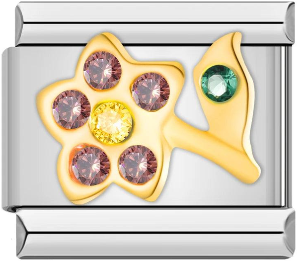 Flower, in Gold and Stones, Red, Yellow and Green - flower-in-gold-and-stones-red-yellow-and-green-45411575529807.png
