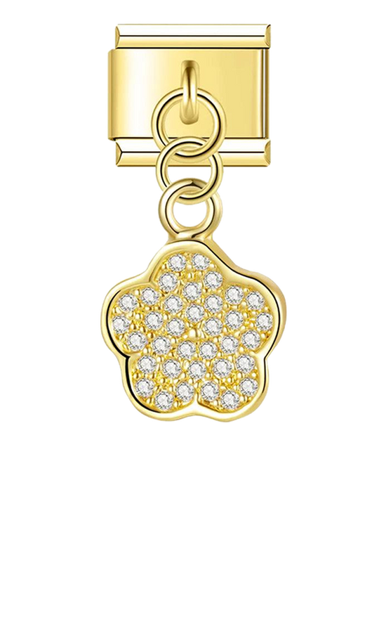 Flower in Gold with Stones, on Gold - flower-in-gold-with-stones-on-gold-charms-45931155489103.png