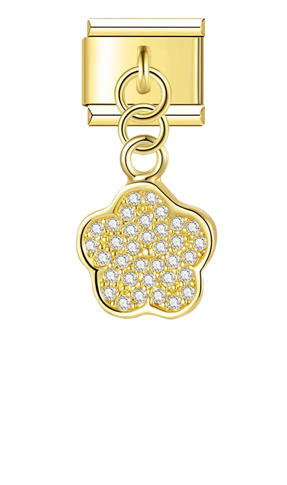 Flower in Gold with Stones, on Gold - flower-in-gold-with-stones-on-gold-charms-45931155489103.png