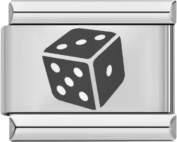 Game Dice, on Silver - game dice on silver.png