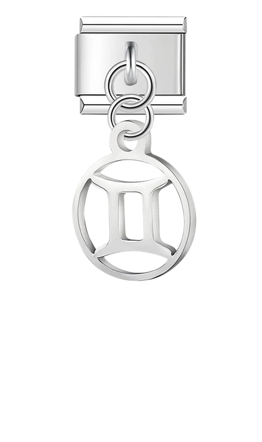 Gemini Sign, on Silver - gemini-sign-on-silver-charms-45942017982799.png