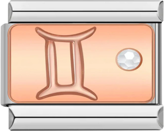 Gemini with Stone, on Silver - gemini with stone on silver charms official.png