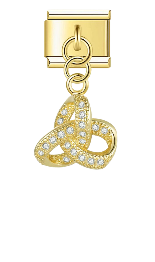 Gold Bow with stones, on Gold - gold-bow-with-stones-on-gold-charms-45931155587407.png