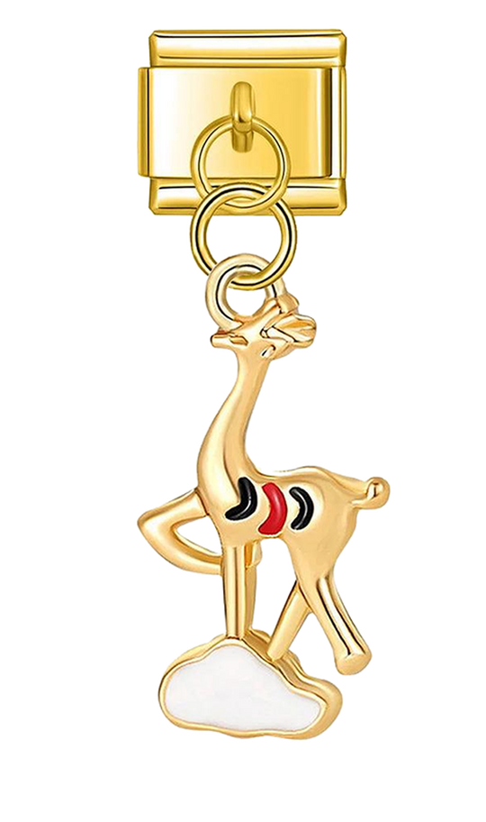Gold Christmas Reindeer on a Cloud - gold-christmas-reindeer-on-a-cloud-charms-45395226591567.png
