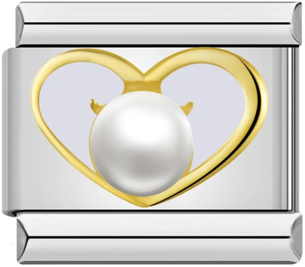 Gold Heart with Large White Pearl, on Silver - gold-heart-with-large-white-pearl-on-silver-45413381112143.png