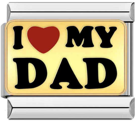 Gold Plate, I Love my Dad, on Silver - gold-plate-i-love-my-dad-on-silver-45431679877455.png