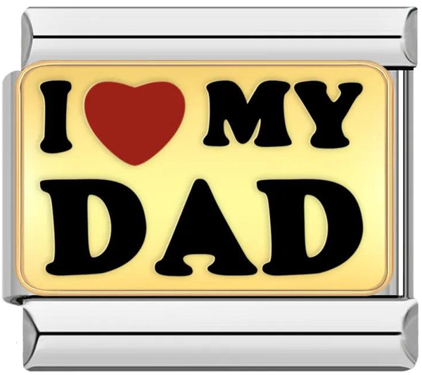Gold Plate, I Love my Dad, on Silver - gold-plate-i-love-my-dad-on-silver-45431679877455.png