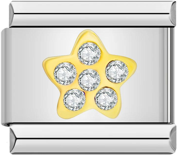 Gold Star on Silver and White Stones - gold-star-on-silver-and-white-stones-45411571466575.png