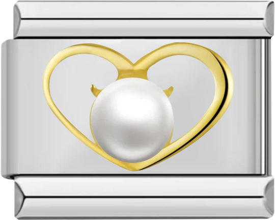 Gold Heart with its White Pearl - gold heart with its white pearl.png