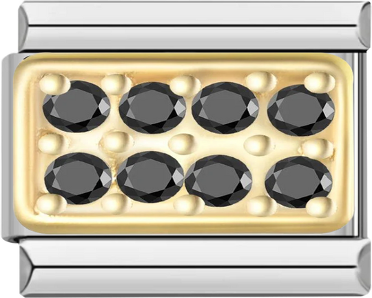 Gold Plate with Black Stones - gold plate with black stones.png