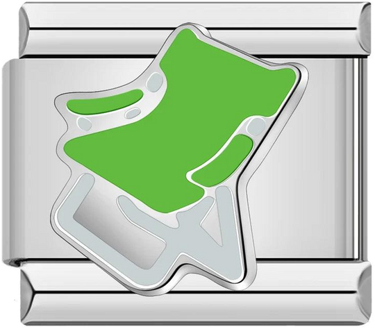 Green Beach Chair, on Silver - green-beach-chair-on-silver-45928888762703.png