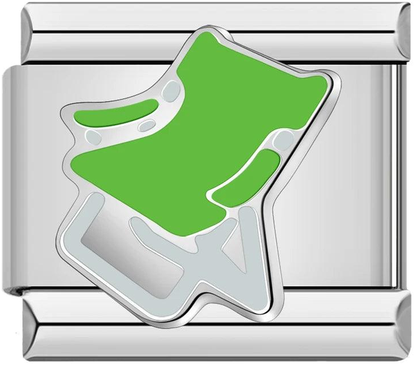 Green Beach Chair, on Silver - green-beach-chair-on-silver-45928888762703.png