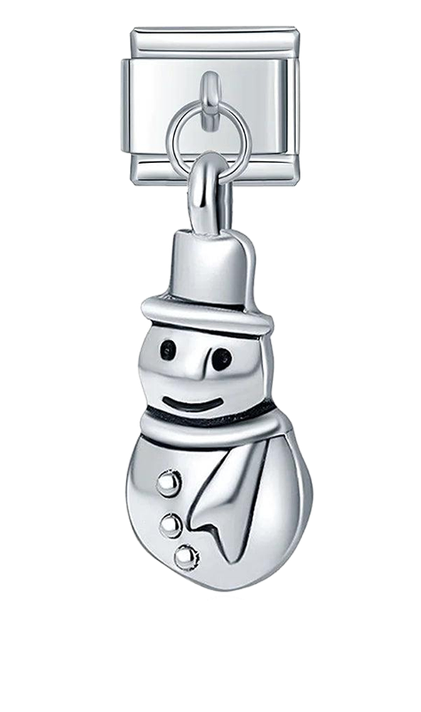 Happy Snowman, Silver - happy-snowman-silver-charms-45394973360463.png