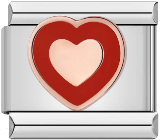 Heart, Red and Pink, on Silver - heart-red-and-pink-on-silver.png