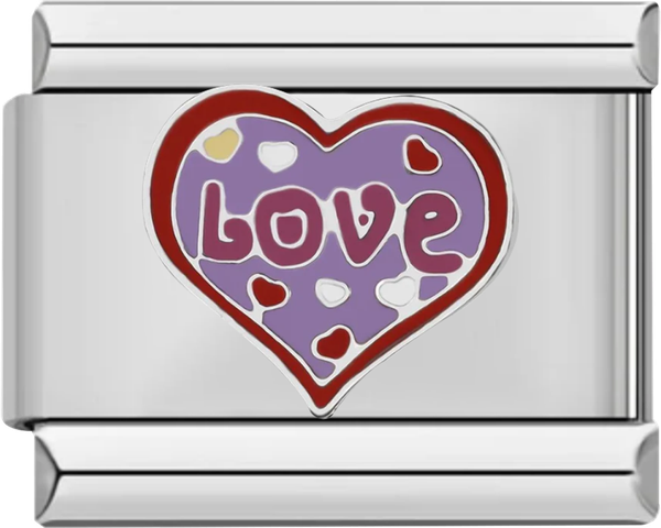 Heart, Love, Purple and Red, on Silver - heart love purple and red on silver.png