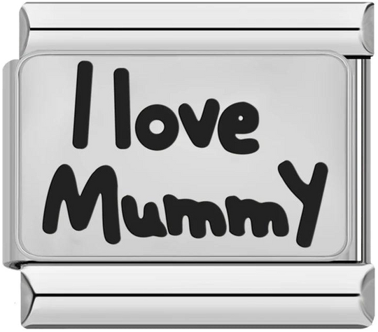 I Love Mummy, on Silver - i-love-mummy-on-silver.png