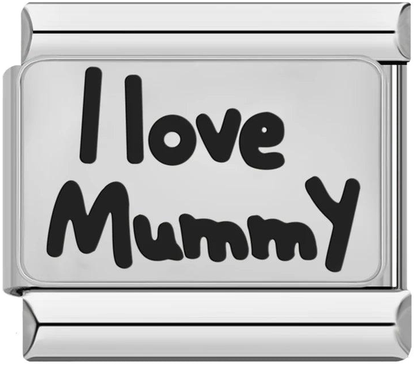 I Love Mummy, on Silver - i-love-mummy-on-silver.png