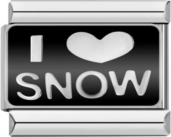 I Love Snow, on Silver - i love snow on silver.png