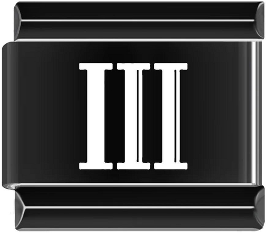 III, Roman Numeral, on Black - iii-roman-numeral-on-black-45942695461199.png